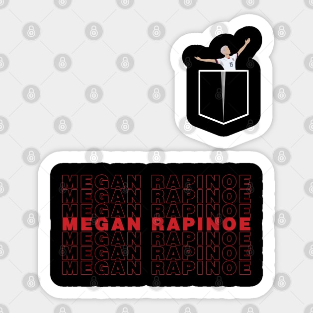 Megan Rapinoe Pocket USWNT Sticker by Hevding